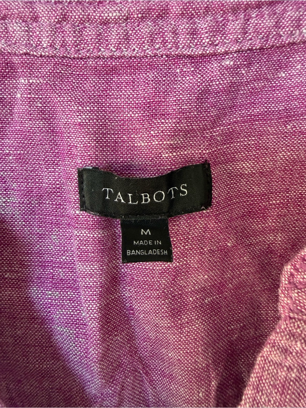 Talbots 100% Linen Pintuck Popover Tunic Blouse - Picture 3 of 9